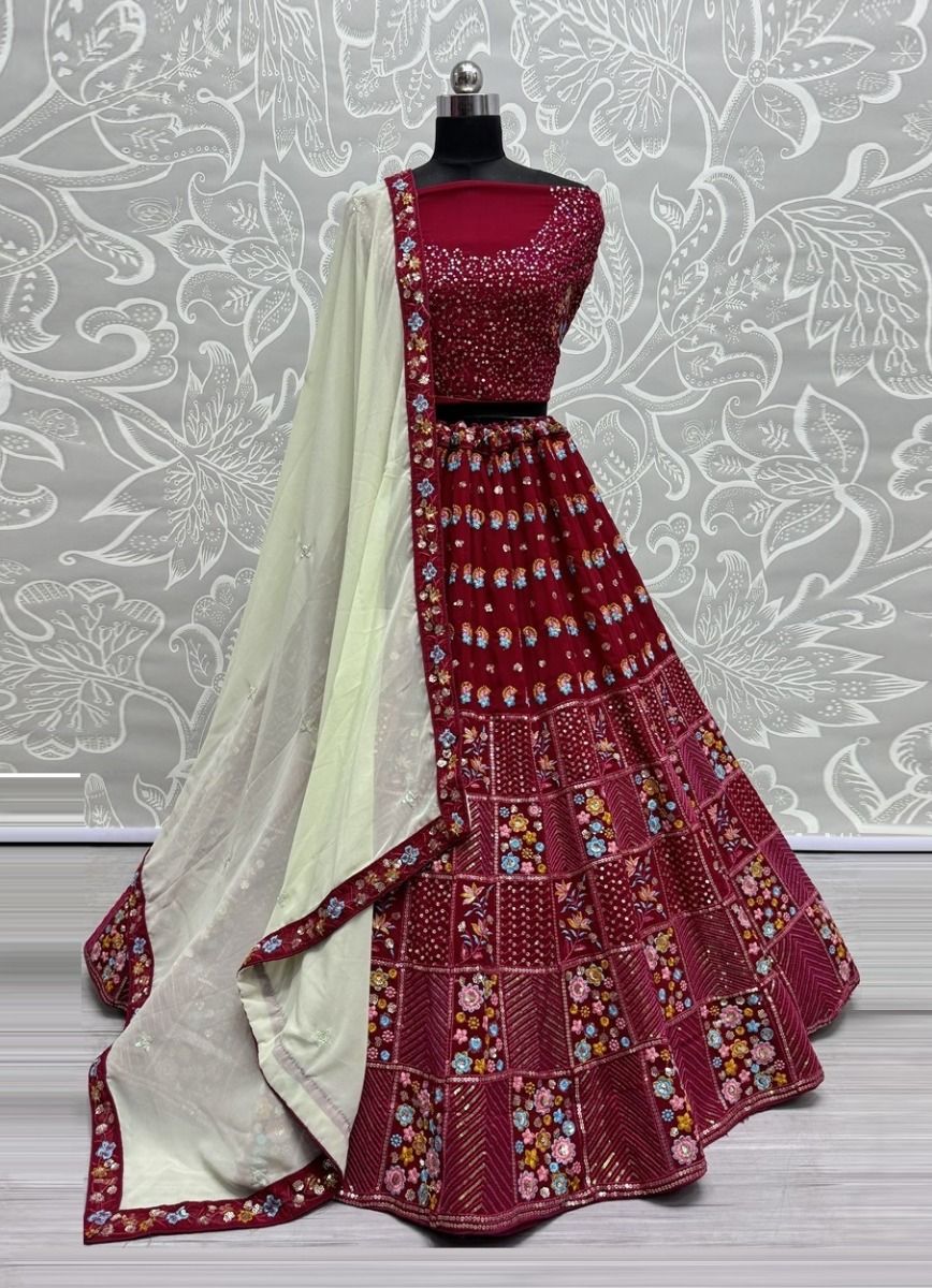 SERIES 2678 - CATALOG # 51302 (SET OF 4 LEHENGAS (SEMI-STITCHED)) SERIES 2678 - CATALOG # 51302 (SET OF 4 LEHENGAS (SEMI-STITCHED))