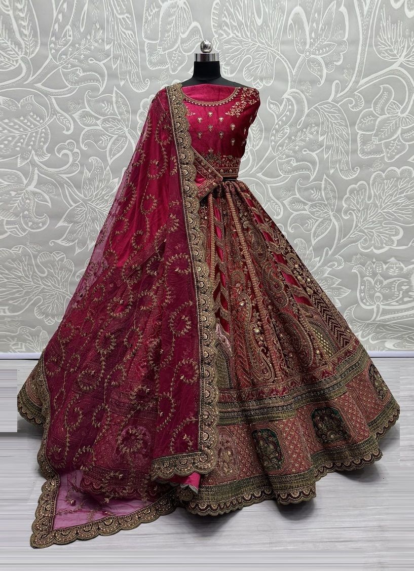 SERIES 2676 - CATALOG # 51314 (SET OF 2 LEHENGAS (SEMI-STITCHED))