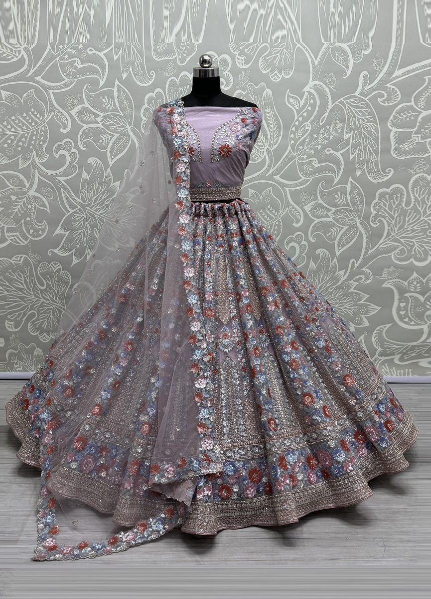 SERIES 2677 - CATALOG # 51332 (SET OF 4 LEHENGAS (SEMI-STITCHED)) SERIES 2677 - CATALOG # 51332 (SET OF 4 LEHENGAS (SEMI-STITCHED))