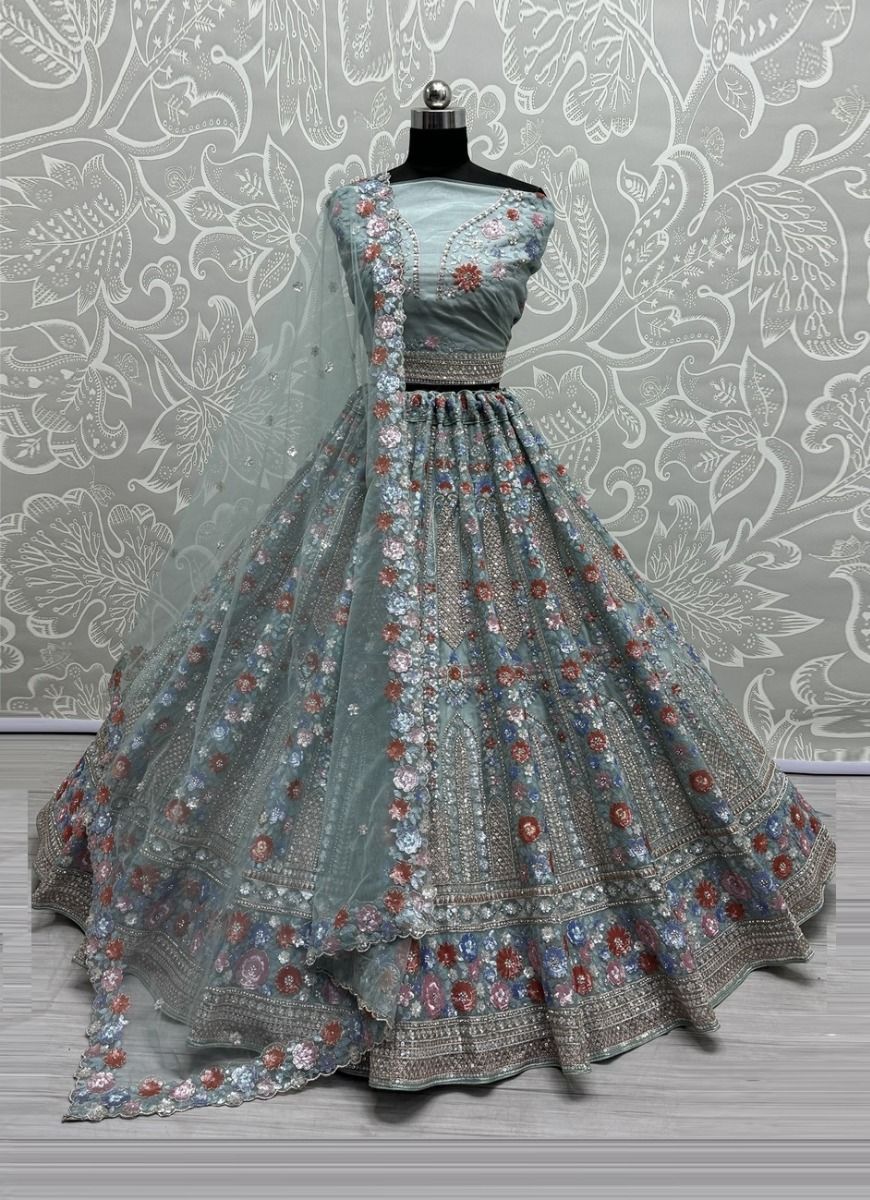 SERIES 2677 - CATALOG # 51332 (SET OF 4 LEHENGAS (SEMI-STITCHED)) SERIES 2677 - CATALOG # 51332 (SET OF 4 LEHENGAS (SEMI-STITCHED))