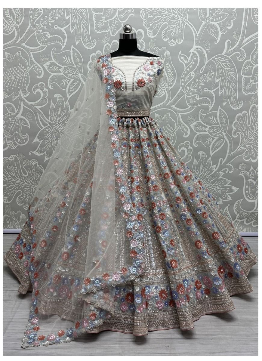 SERIES 2677 - CATALOG # 51332 (SET OF 4 LEHENGAS (SEMI-STITCHED)) SERIES 2677 - CATALOG # 51332 (SET OF 4 LEHENGAS (SEMI-STITCHED))