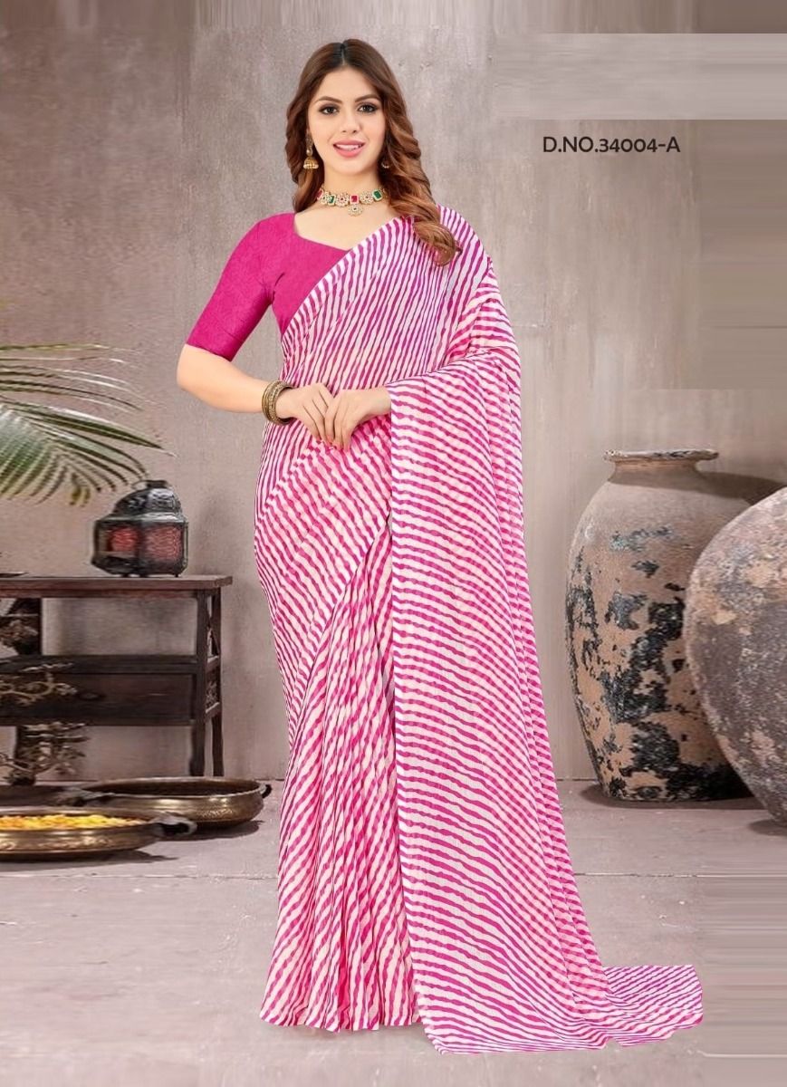 STAR CHIFFON LEHERIYA 4 - CATALOG # 51387 (SET OF 6 SAREES) STAR CHIFFON LEHERIYA 4 - CATALOG # 51387 (SET OF 6 SAREES)