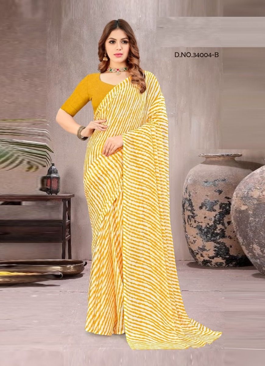 STAR CHIFFON LEHERIYA 4 - CATALOG # 51387 (SET OF 6 SAREES) STAR CHIFFON LEHERIYA 4 - CATALOG # 51387 (SET OF 6 SAREES)