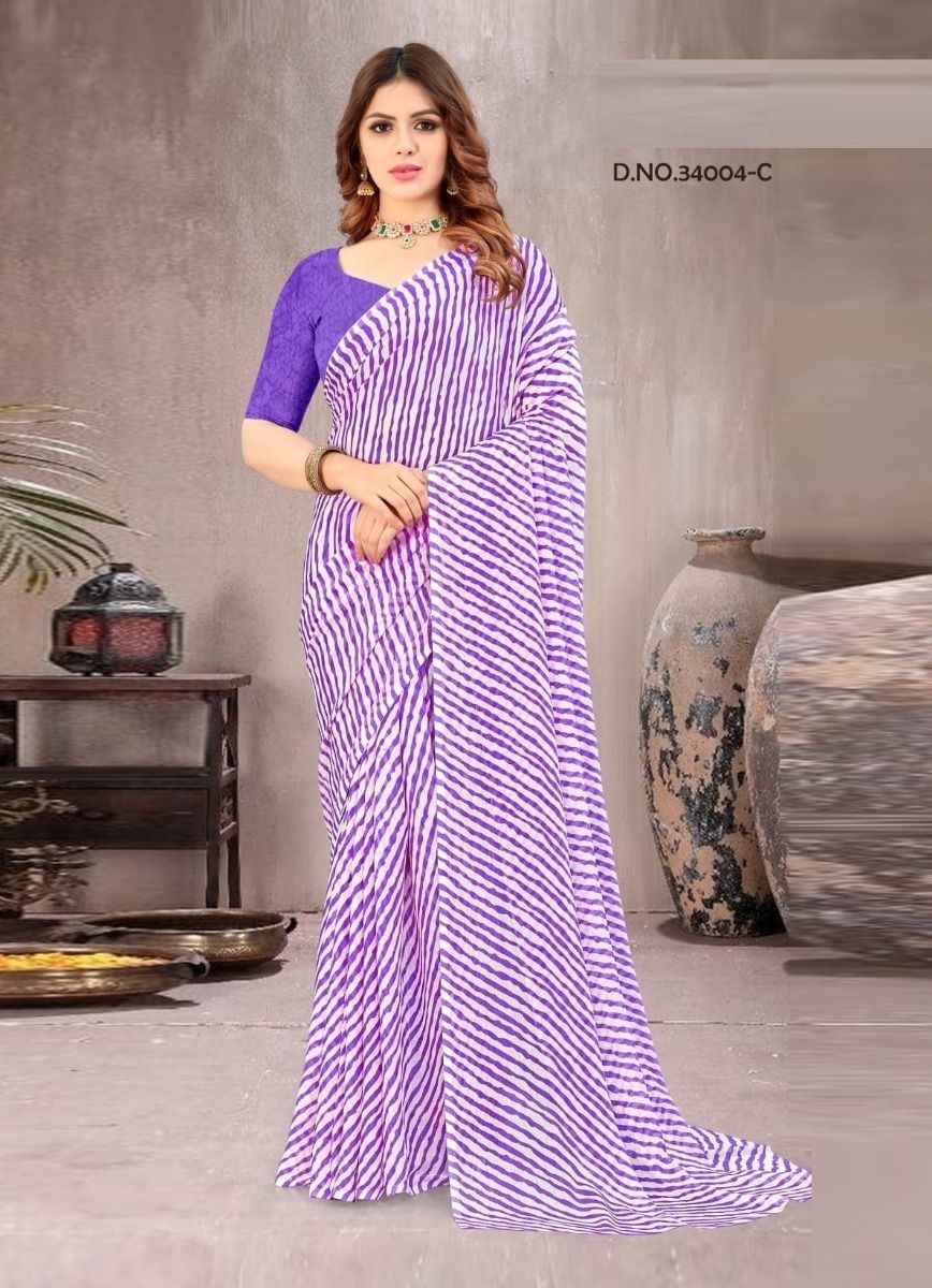 STAR CHIFFON LEHERIYA 4 - CATALOG # 51387 (SET OF 6 SAREES) STAR CHIFFON LEHERIYA 4 - CATALOG # 51387 (SET OF 6 SAREES)