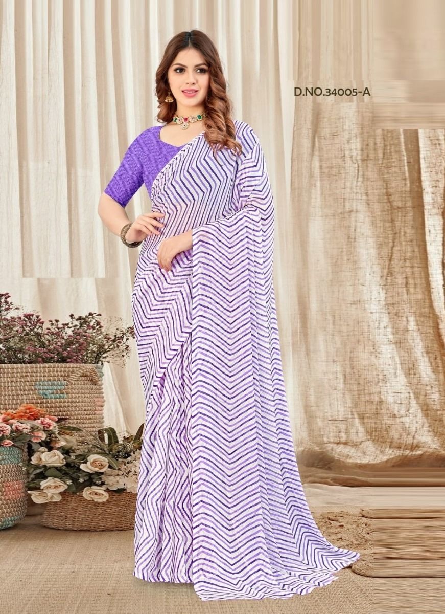 STAR CHIFFON LEHERIYA 5 - CATALOG # 51391 (SET OF 6 SAREES) STAR CHIFFON LEHERIYA 5 - CATALOG # 51391 (SET OF 6 SAREES)