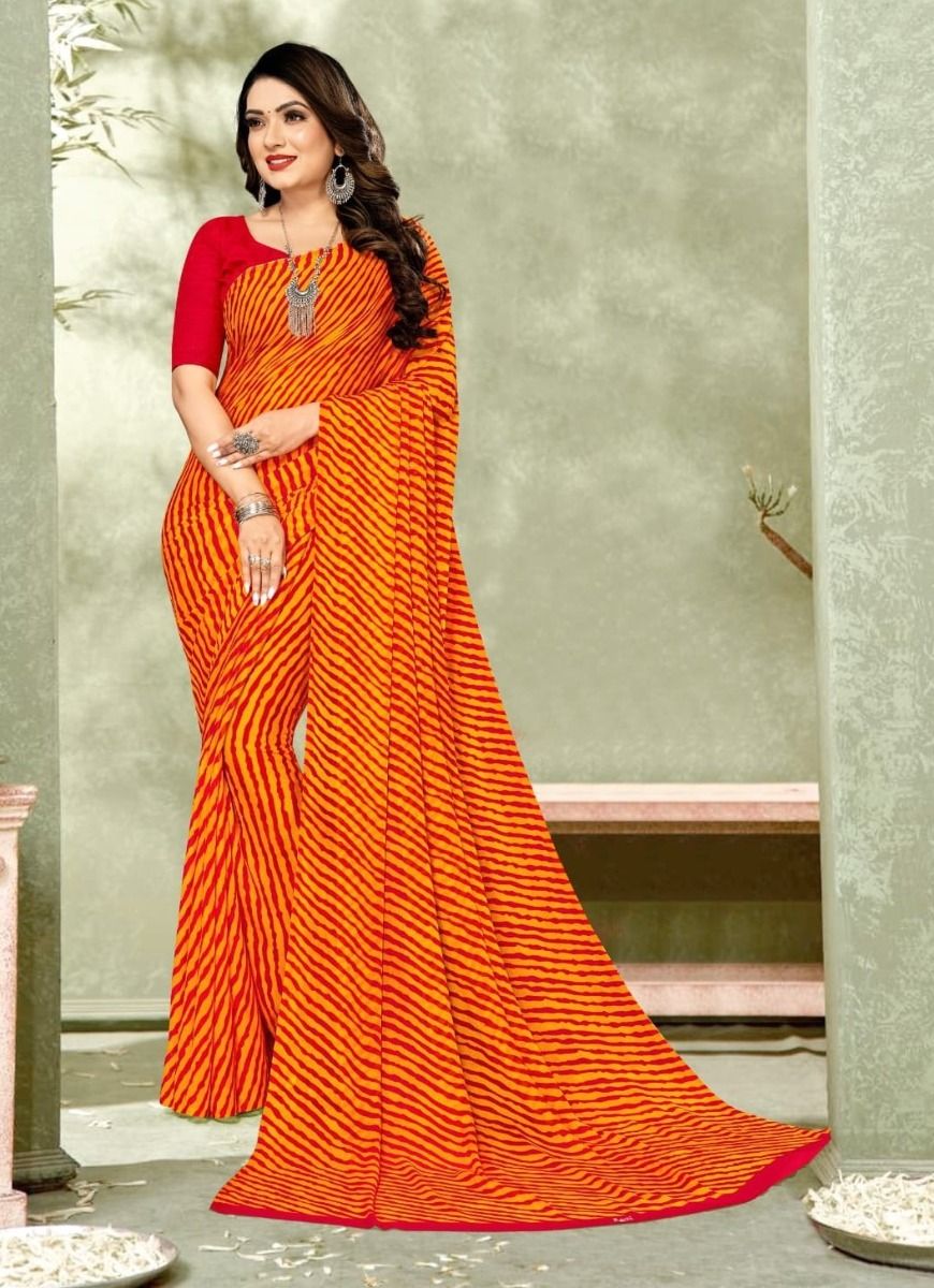 STAR CHIFFON LEHERIYA 8 - CATALOG # 51405 (SET OF 6 SAREES) STAR CHIFFON LEHERIYA 8 - CATALOG # 51405 (SET OF 6 SAREES)