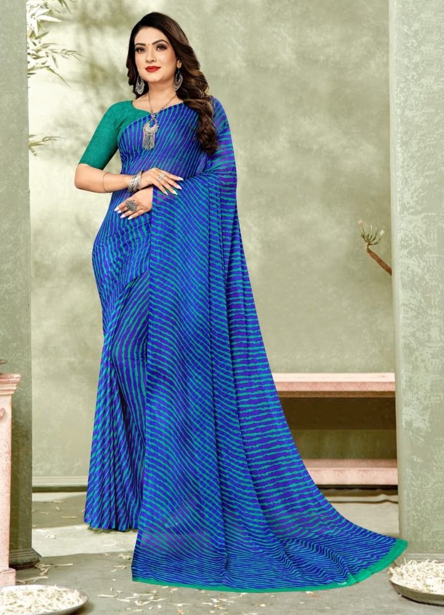 STAR CHIFFON LEHERIYA 8 - CATALOG # 51405 (SET OF 6 SAREES) STAR CHIFFON LEHERIYA 8 - CATALOG # 51405 (SET OF 6 SAREES)