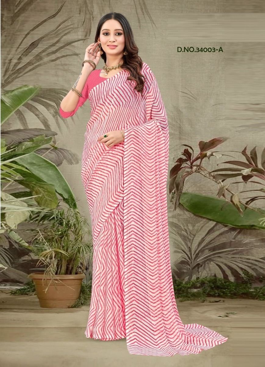 STAR CHIFFON LEHERIYA 3 - CATALOG # 51407 (SET OF 6 SAREES) STAR CHIFFON LEHERIYA 3 - CATALOG # 51407 (SET OF 6 SAREES)