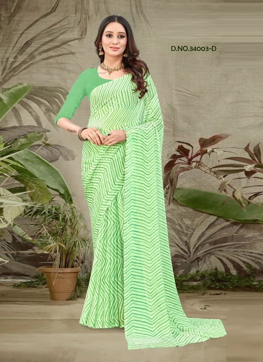 STAR CHIFFON LEHERIYA 3 - CATALOG # 51407 (SET OF 6 SAREES) STAR CHIFFON LEHERIYA 3 - CATALOG # 51407 (SET OF 6 SAREES)