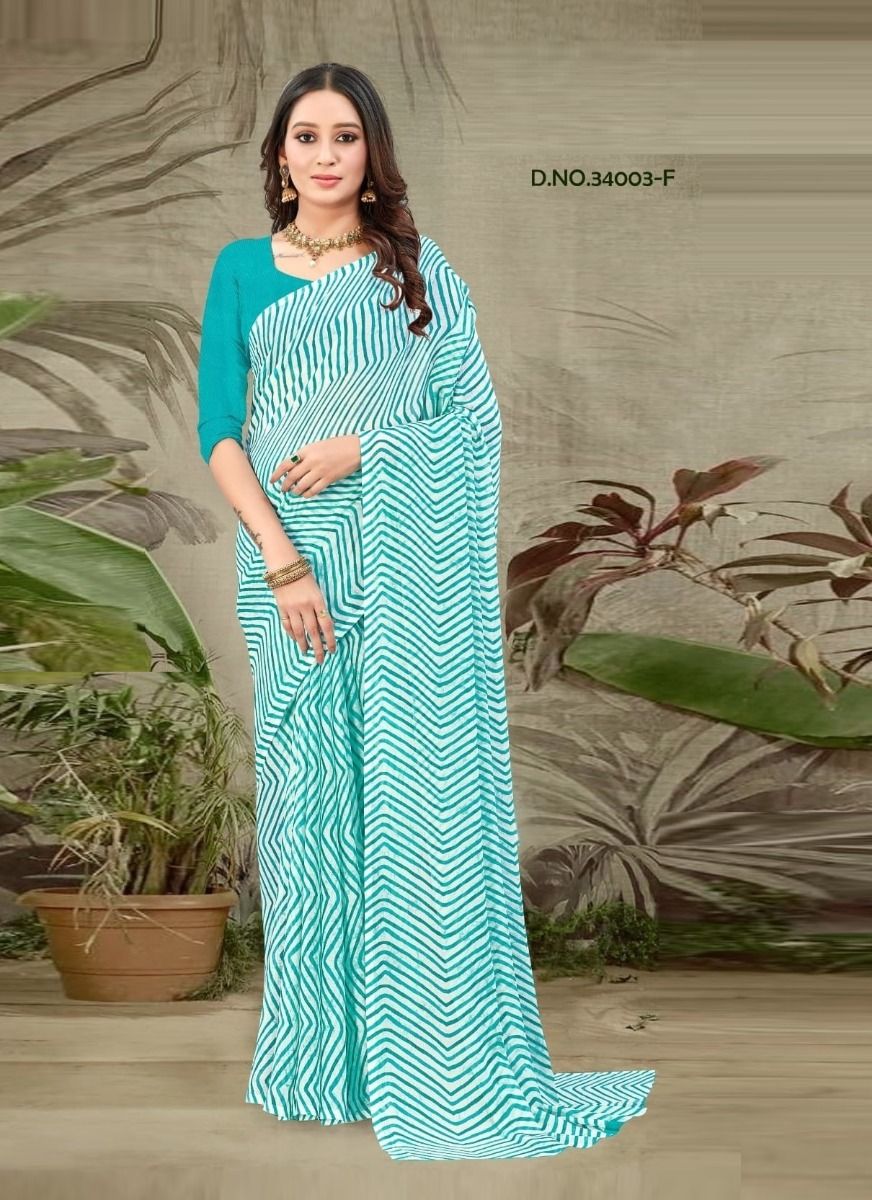 STAR CHIFFON LEHERIYA 3 - CATALOG # 51407 (SET OF 6 SAREES) STAR CHIFFON LEHERIYA 3 - CATALOG # 51407 (SET OF 6 SAREES)