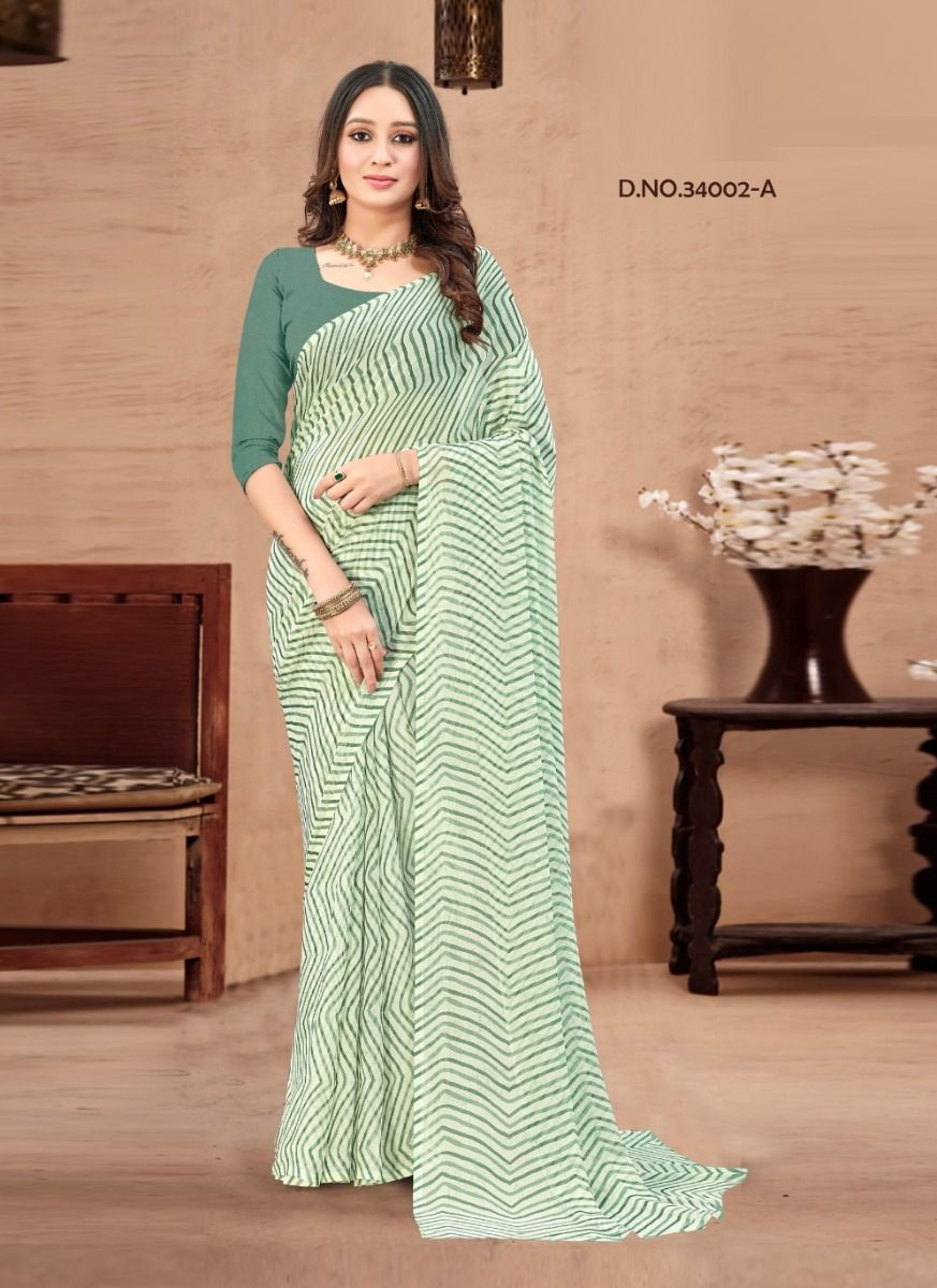 STAR CHIFFON LEHERIYA 2 - CATALOG # 51409 (SET OF 6 SAREES) STAR CHIFFON LEHERIYA 2 - CATALOG # 51409 (SET OF 6 SAREES)
