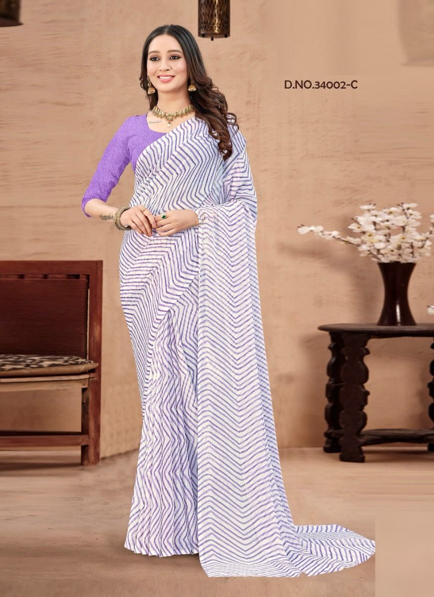 STAR CHIFFON LEHERIYA 2 - CATALOG # 51409 (SET OF 6 SAREES) STAR CHIFFON LEHERIYA 2 - CATALOG # 51409 (SET OF 6 SAREES)