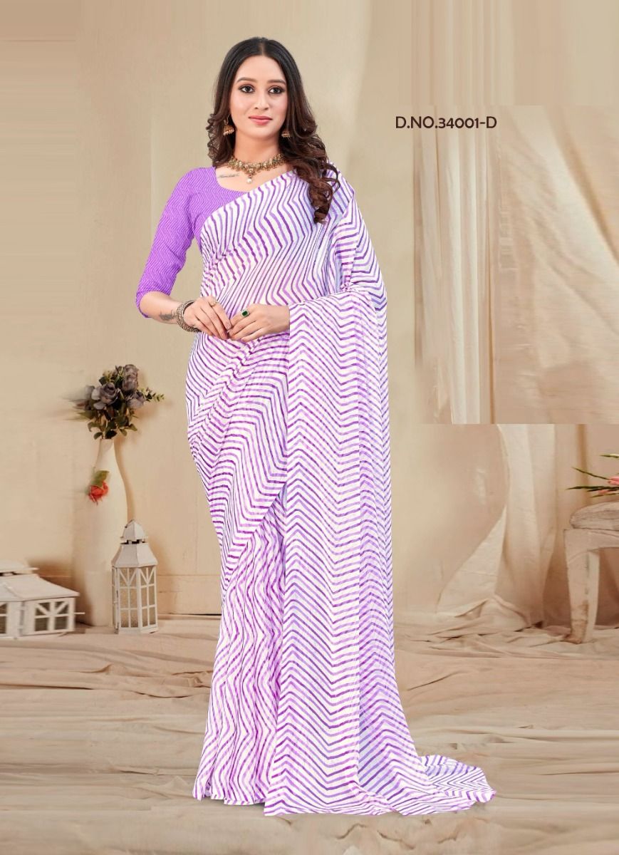 STAR CHIFFON LEHERIYA 1 - CATALOG # 51431 (SET OF 6 SAREES) STAR CHIFFON LEHERIYA 1 - CATALOG # 51431 (SET OF 6 SAREES)