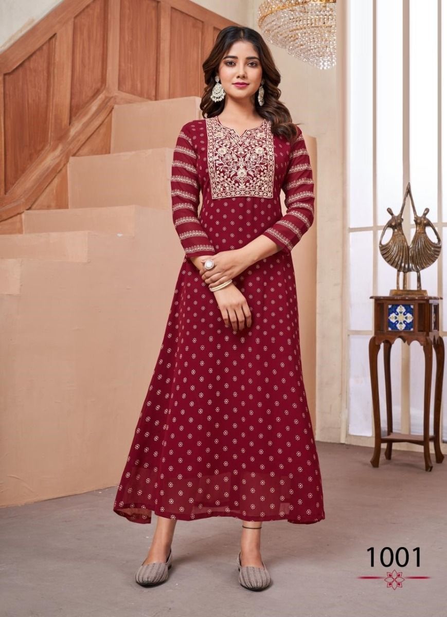 LAKME - CATALOG # 51505 (SET OF 6 READYMADE KURTIS) LAKME - CATALOG # 51505 (SET OF 6 READYMADE KURTIS)