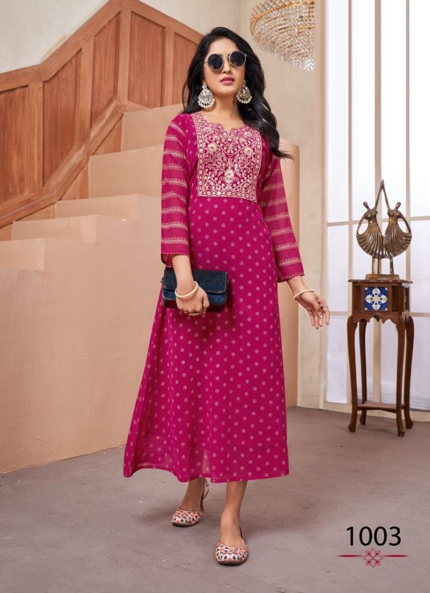 LAKME - CATALOG # 51505 (SET OF 6 READYMADE KURTIS) LAKME - CATALOG # 51505 (SET OF 6 READYMADE KURTIS)