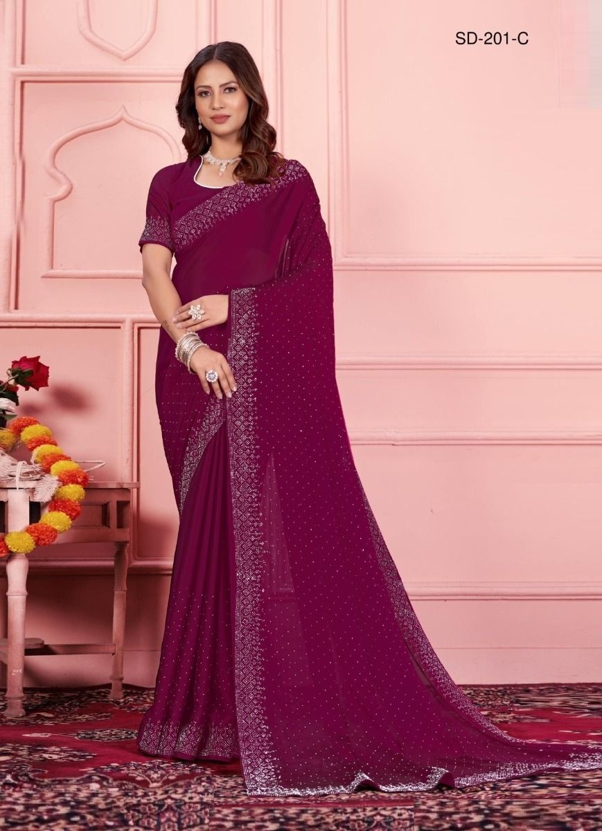 COLORS OF 201 - CATALOG # 51598 (SET OF 8 SAREES)