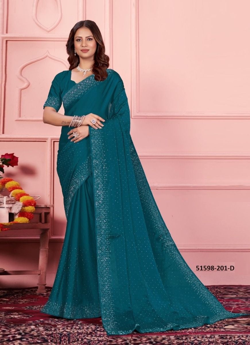 COLORS OF 201 - CATALOG # 51598 (SET OF 8 SAREES)