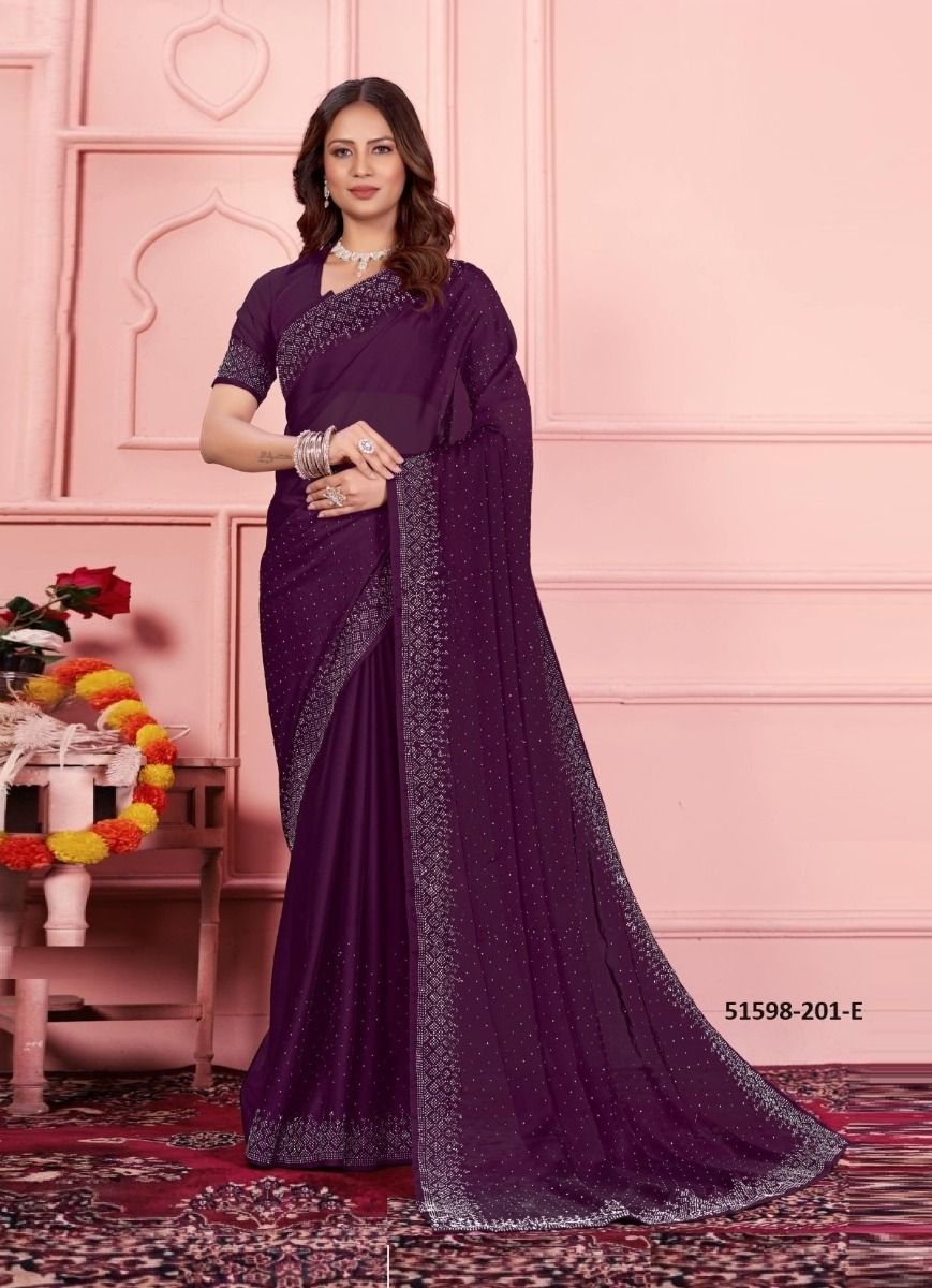 COLORS OF 201 - CATALOG # 51598 (SET OF 8 SAREES)