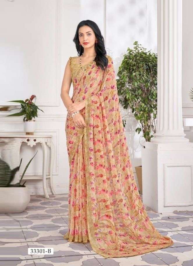 RAGAA GEORGETTE 9 - CATALOG # 51527 (SET OF 12 SAREES)