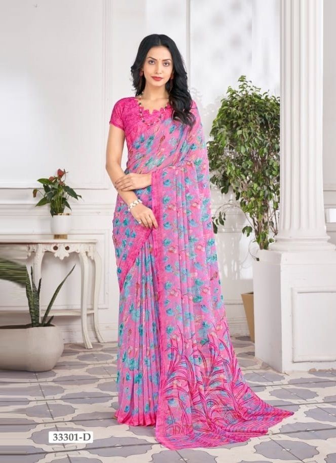 RAGAA GEORGETTE 9 - CATALOG # 51527 (SET OF 12 SAREES)