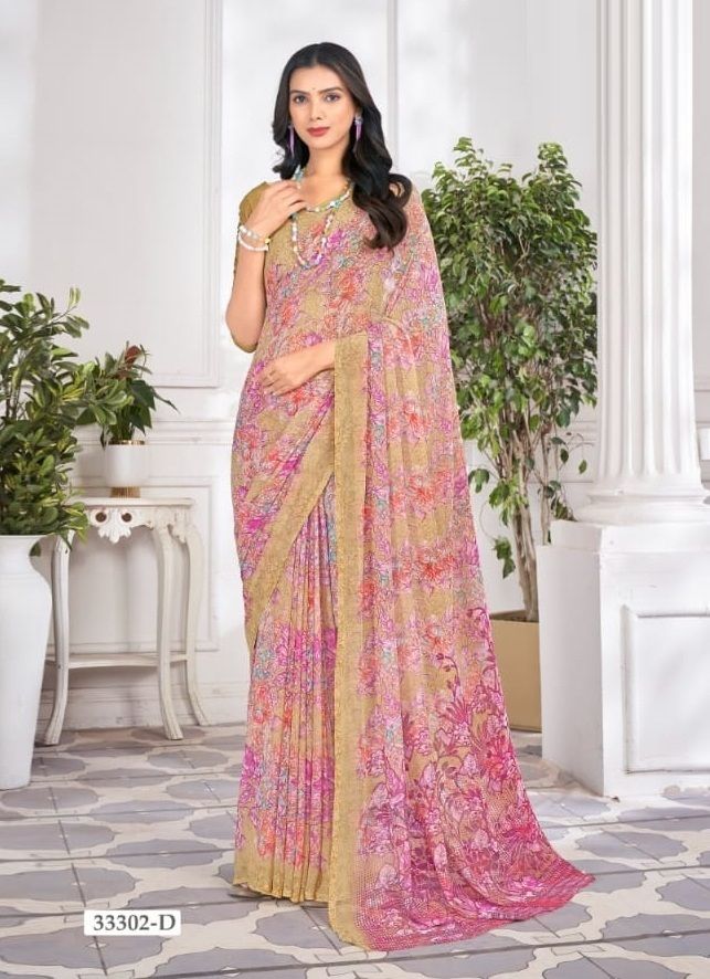 RAGAA GEORGETTE 9 - CATALOG # 51527 (SET OF 12 SAREES)