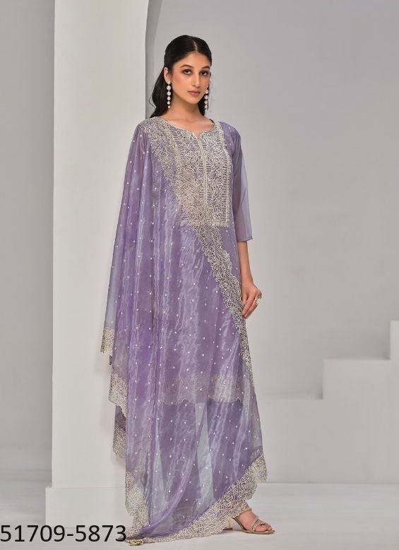 SAMIRAH - CATALOG # 51709 (SET OF 6 SEMI-STITCHED SUITS)
