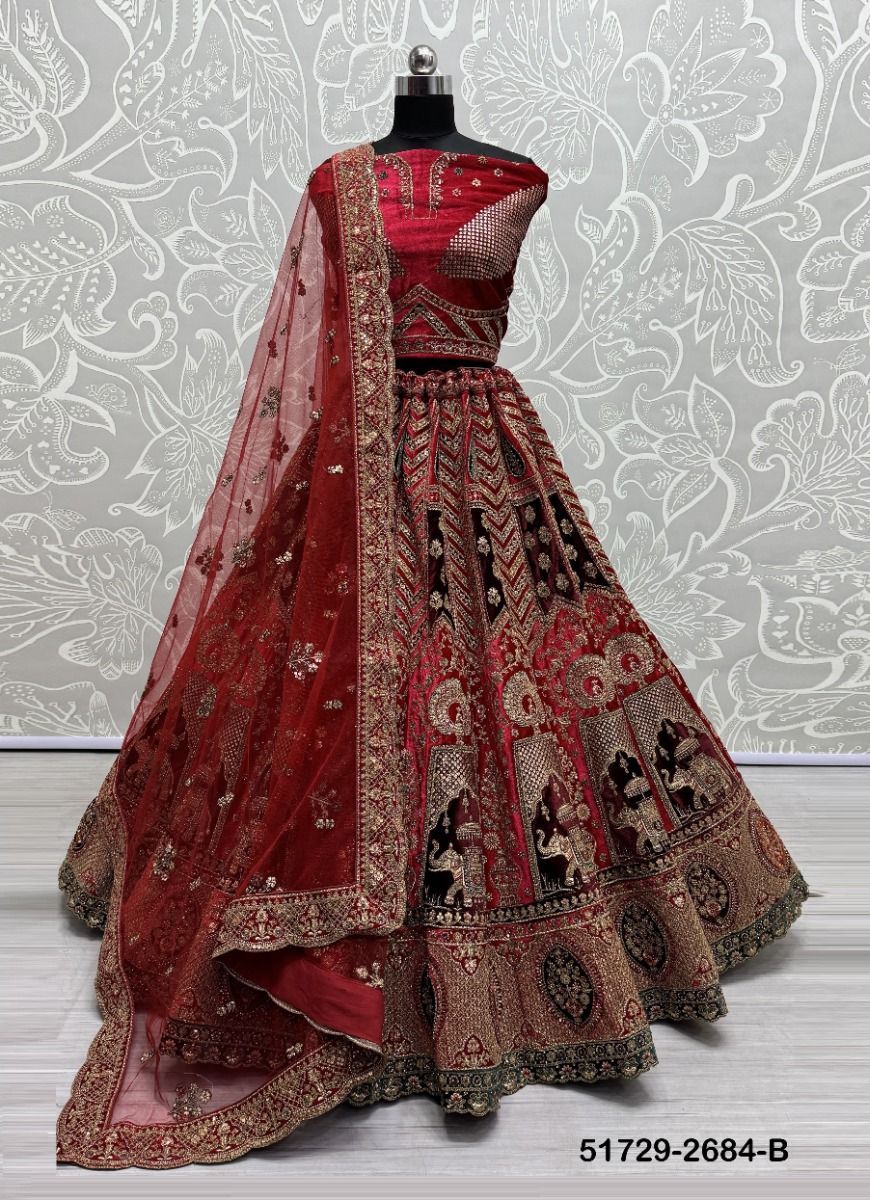 SERIES 2684 - CATALOG # 51729 (SET OF 2 LEHENGAS (SEMI-STITCHED)) SERIES 2684 - CATALOG # 51729 (SET OF 2 LEHENGAS (SEMI-STITCHED))