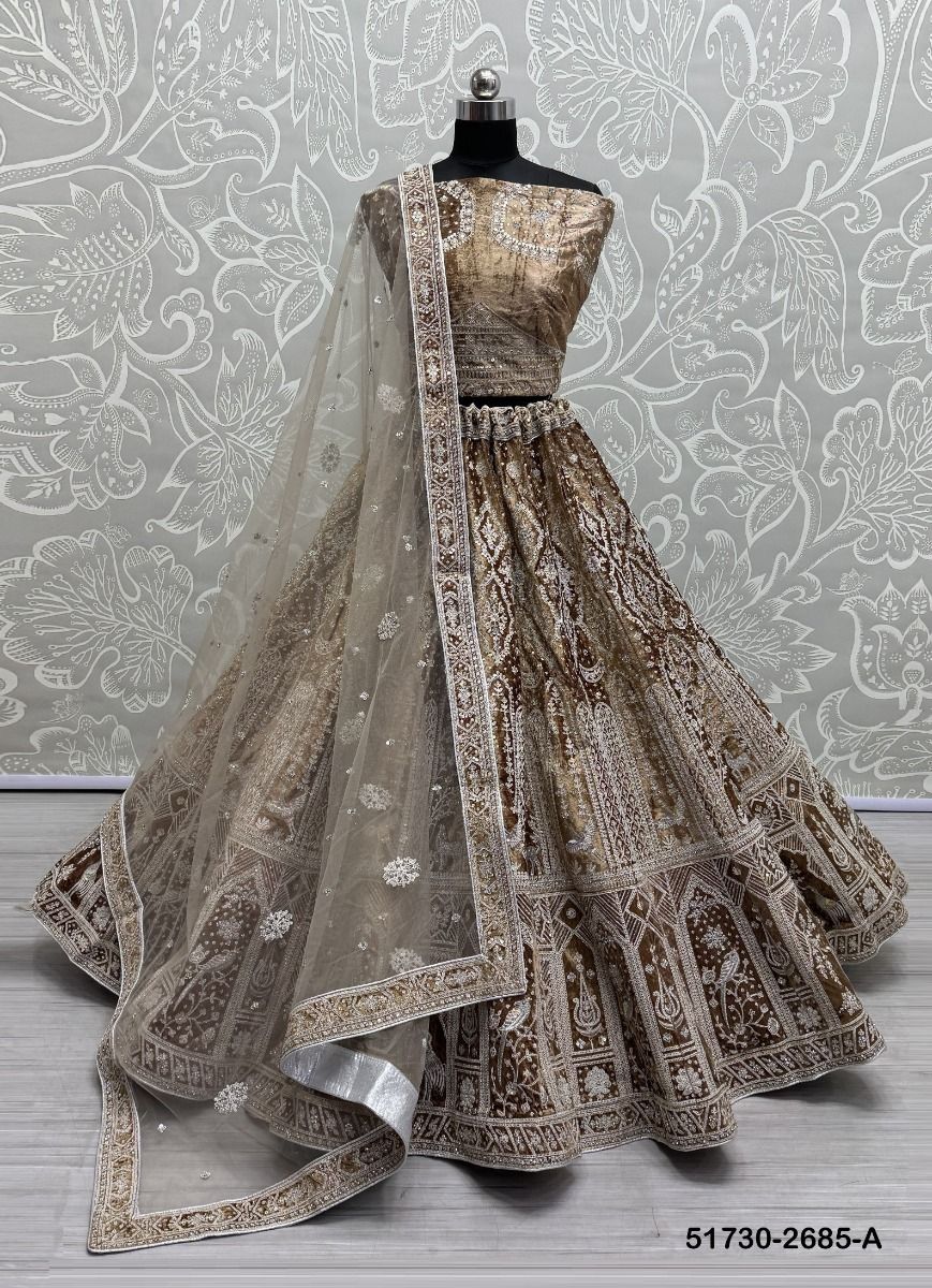 SERIES 2685 - CATALOG # 51730 (SET OF 4 LEHENGAS (SEMI-STITCHED)) SERIES 2685 - CATALOG # 51730 (SET OF 4 LEHENGAS (SEMI-STITCHED))
