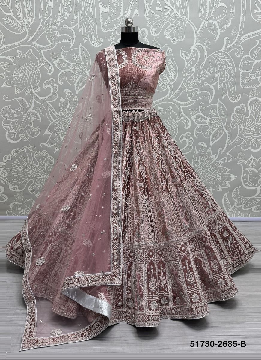 SERIES 2685 - CATALOG # 51730 (SET OF 4 LEHENGAS (SEMI-STITCHED)) SERIES 2685 - CATALOG # 51730 (SET OF 4 LEHENGAS (SEMI-STITCHED))
