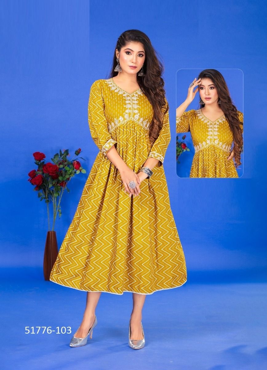 ANJUBA - CATALOG # 51776 (SET OF 6 READYMADE KURTIS) ANJUBA - CATALOG # 51776 (SET OF 6 READYMADE KURTIS)