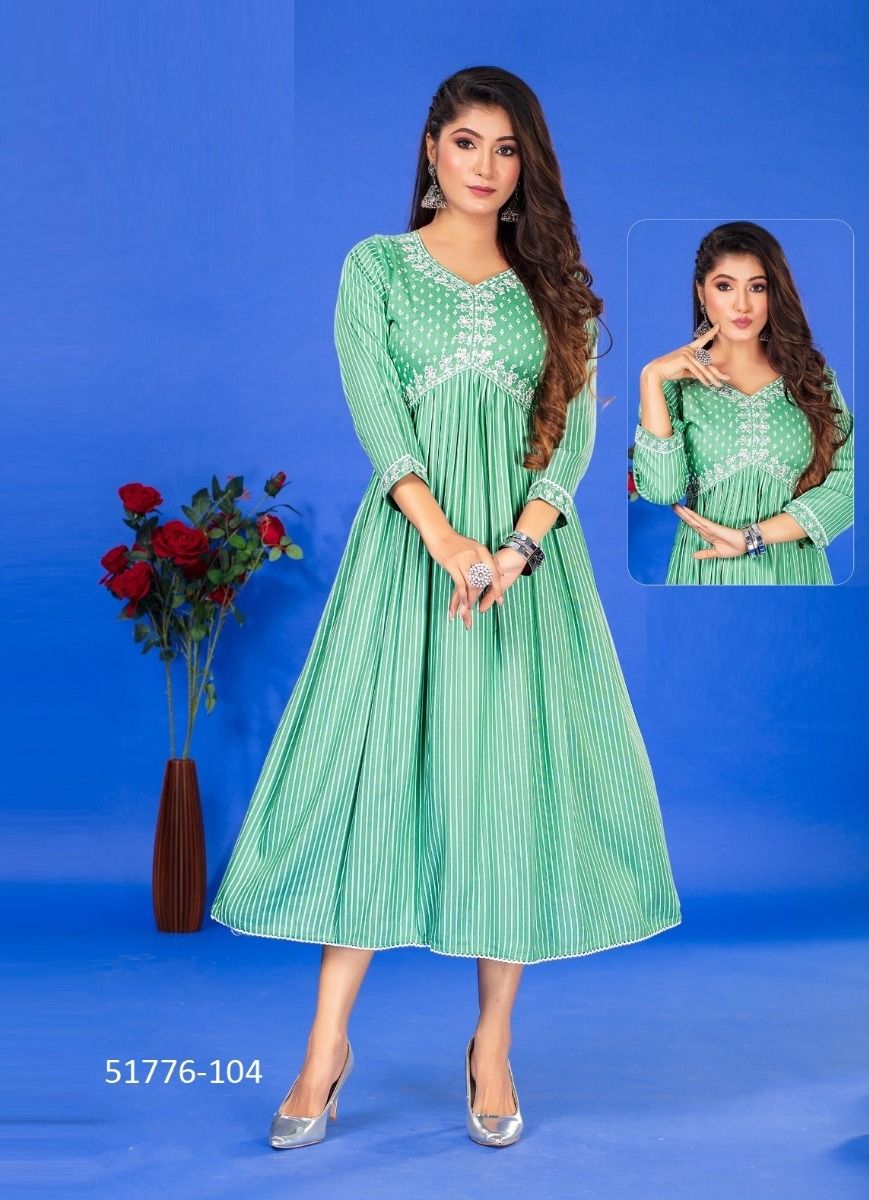 ANJUBA - CATALOG # 51776 (SET OF 6 READYMADE KURTIS) ANJUBA - CATALOG # 51776 (SET OF 6 READYMADE KURTIS)