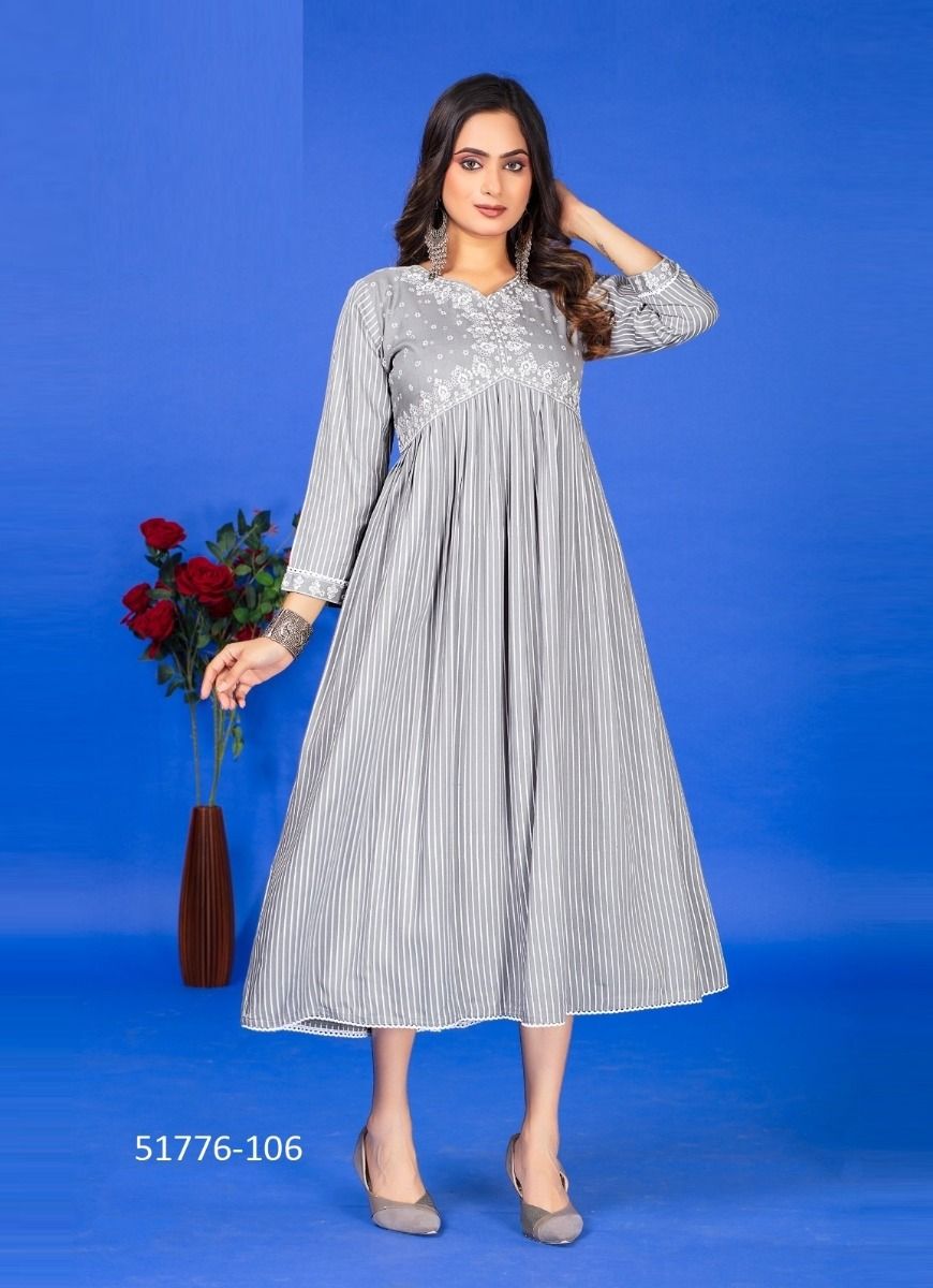 ANJUBA - CATALOG # 51776 (SET OF 6 READYMADE KURTIS) ANJUBA - CATALOG # 51776 (SET OF 6 READYMADE KURTIS)