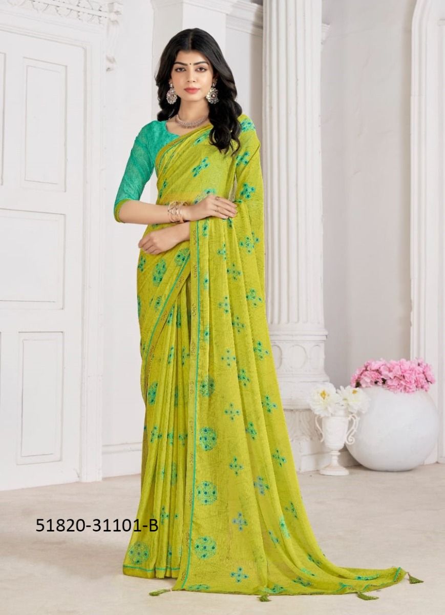 VANILLA 5 - CATALOG # 51820 (SET OF 12 SAREES)