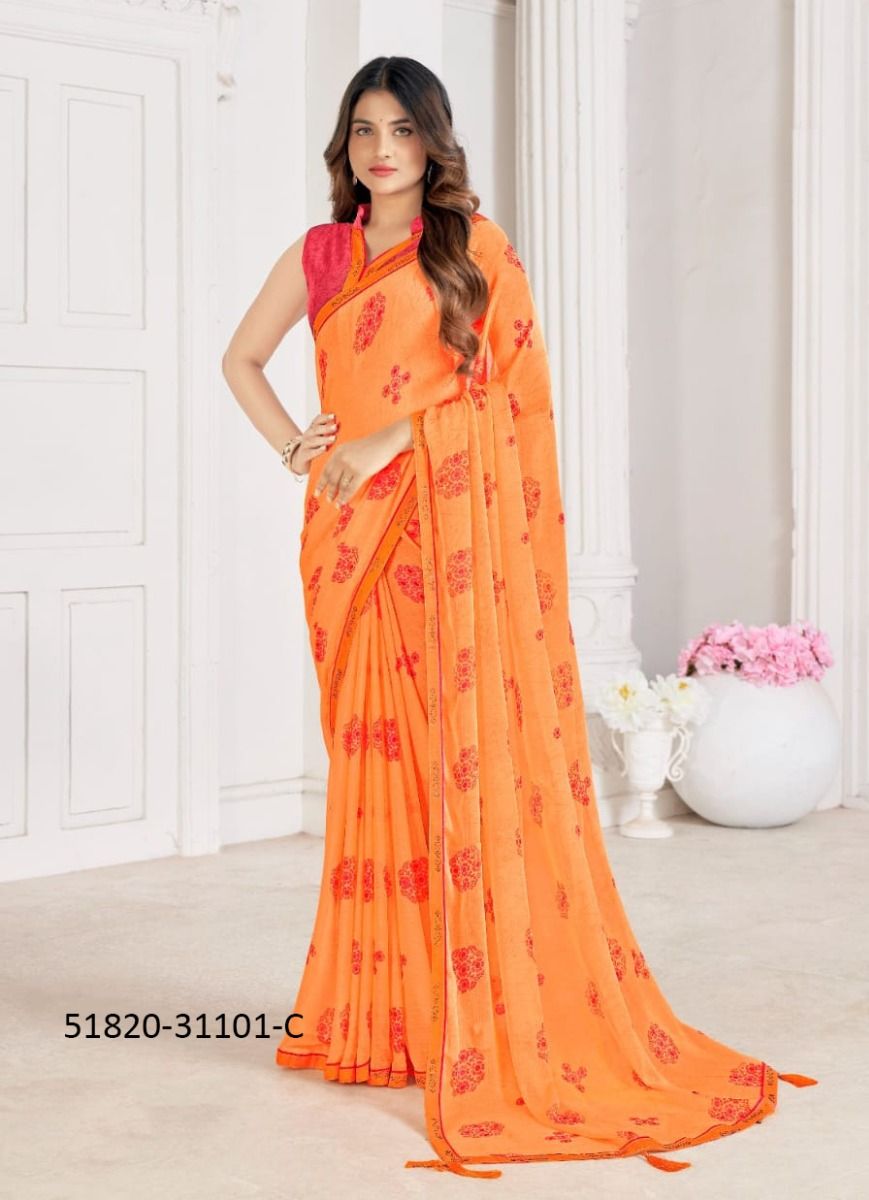 VANILLA 5 - CATALOG # 51820 (SET OF 12 SAREES)