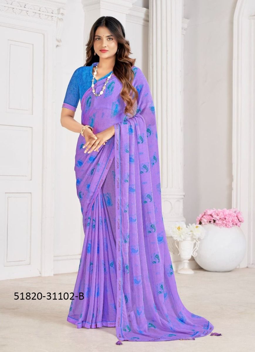 VANILLA 5 - CATALOG # 51820 (SET OF 12 SAREES)