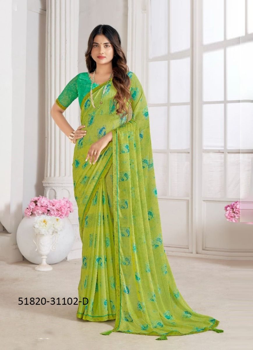 VANILLA 5 - CATALOG # 51820 (SET OF 12 SAREES)