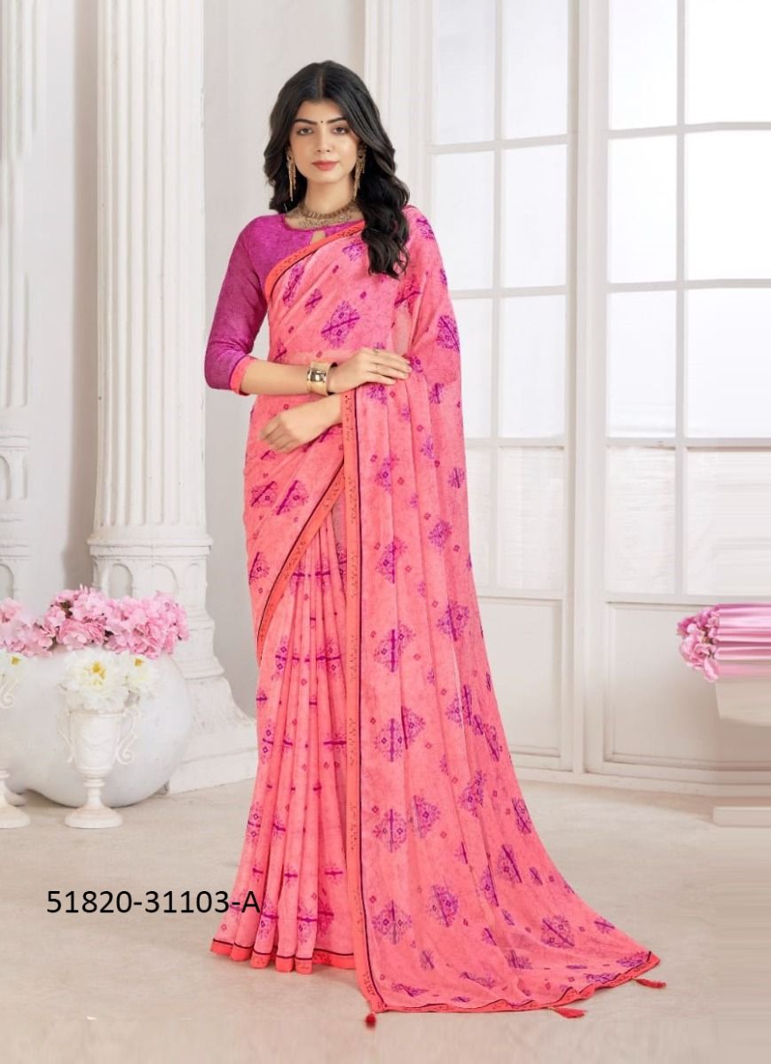VANILLA 5 - CATALOG # 51820 (SET OF 12 SAREES)