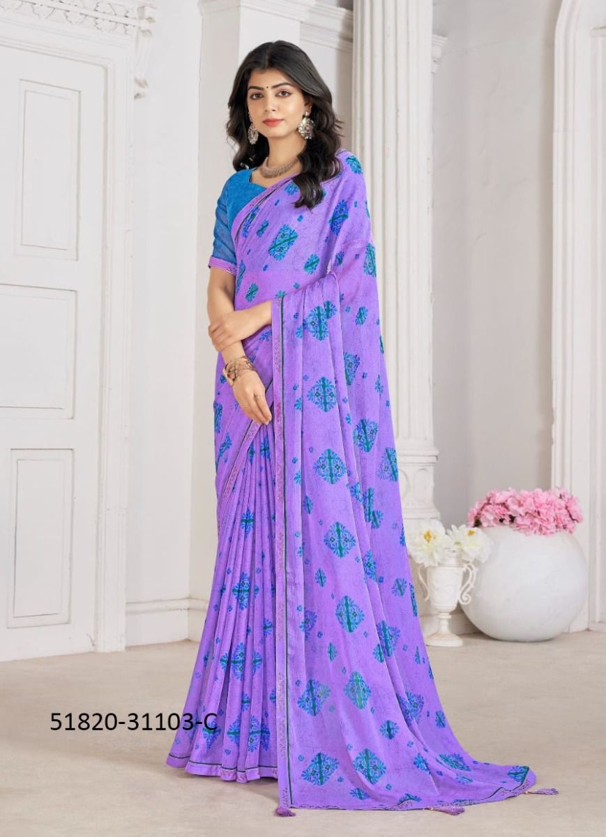 VANILLA 5 - CATALOG # 51820 (SET OF 12 SAREES)