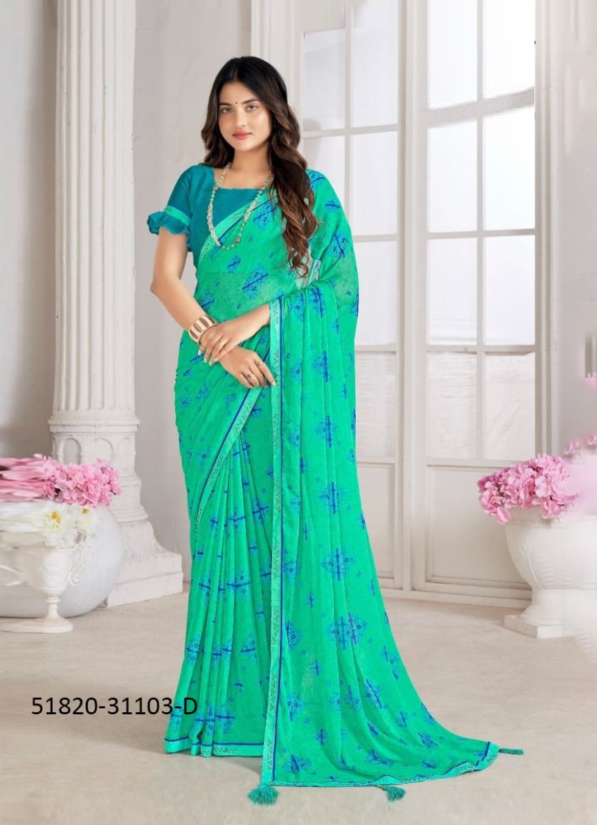 VANILLA 5 - CATALOG # 51820 (SET OF 12 SAREES)