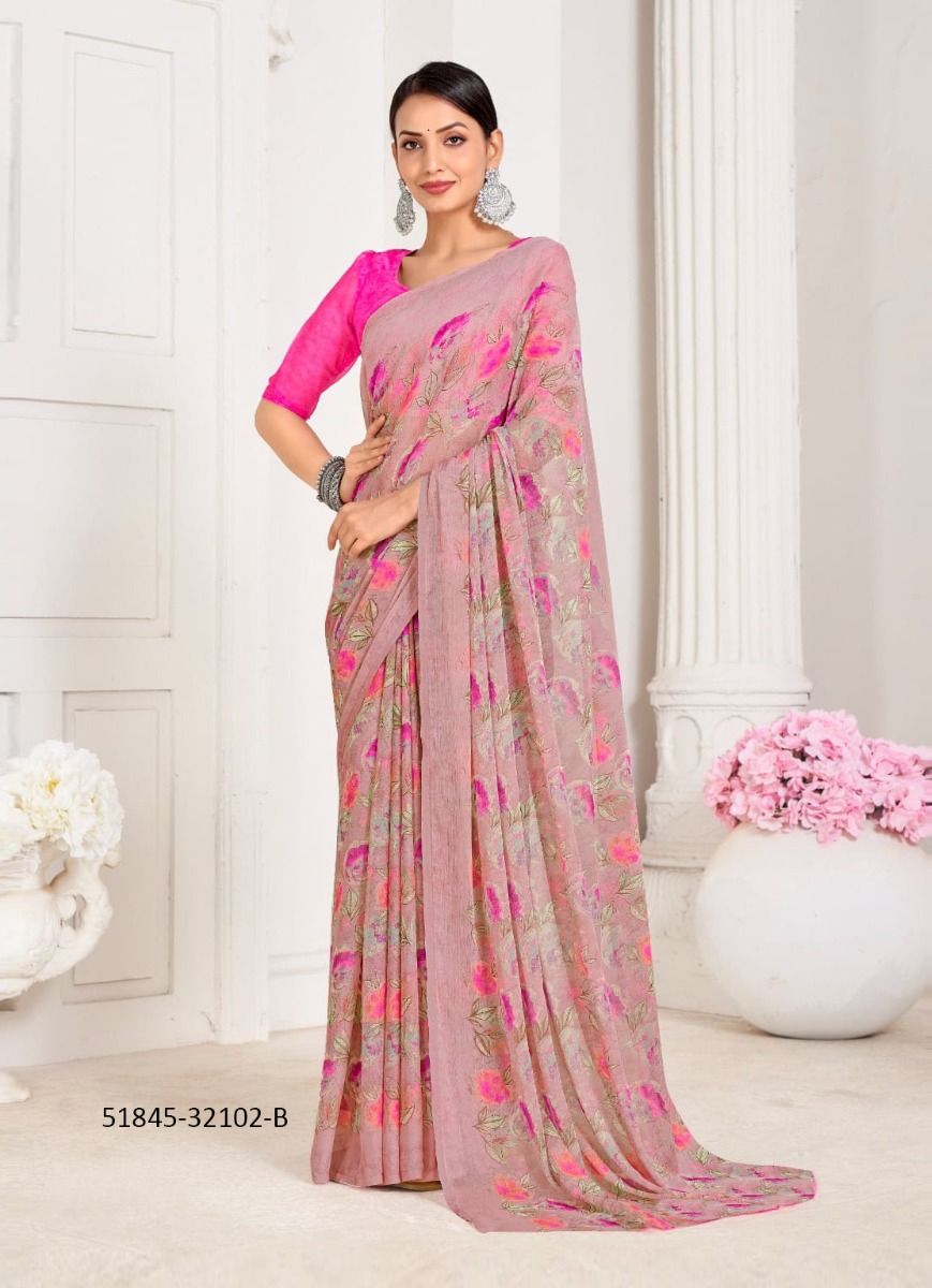 STAR CHIFFON 156 - CATALOG # 51845 (SET OF 12 SAREES) STAR CHIFFON 156 - CATALOG # 51845 (SET OF 12 SAREES)
