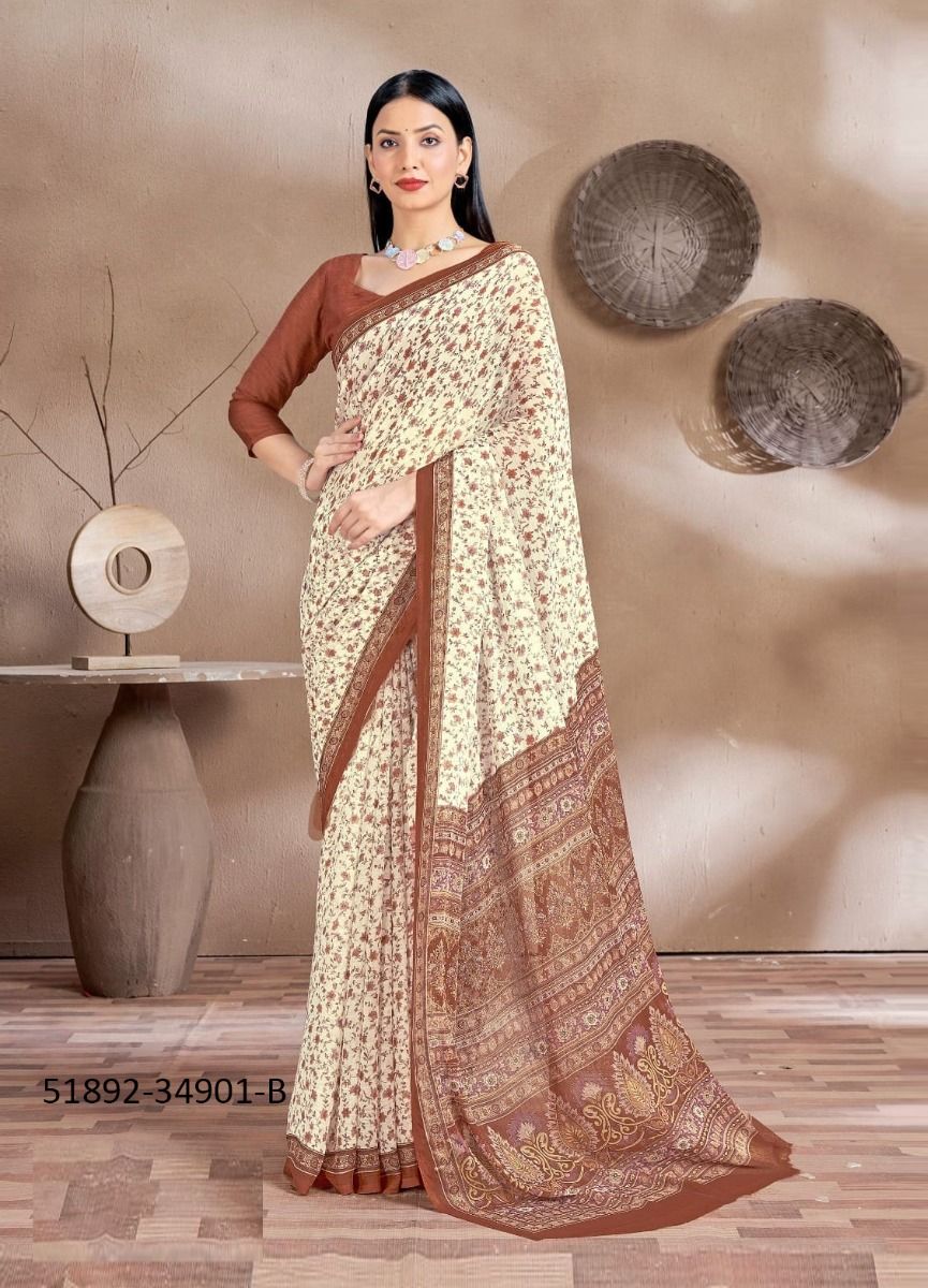 STAR CHIFFON 161 - CATALOG # 51892 (SET OF 12 SAREES) STAR CHIFFON 161 - CATALOG # 51892 (SET OF 12 SAREES)