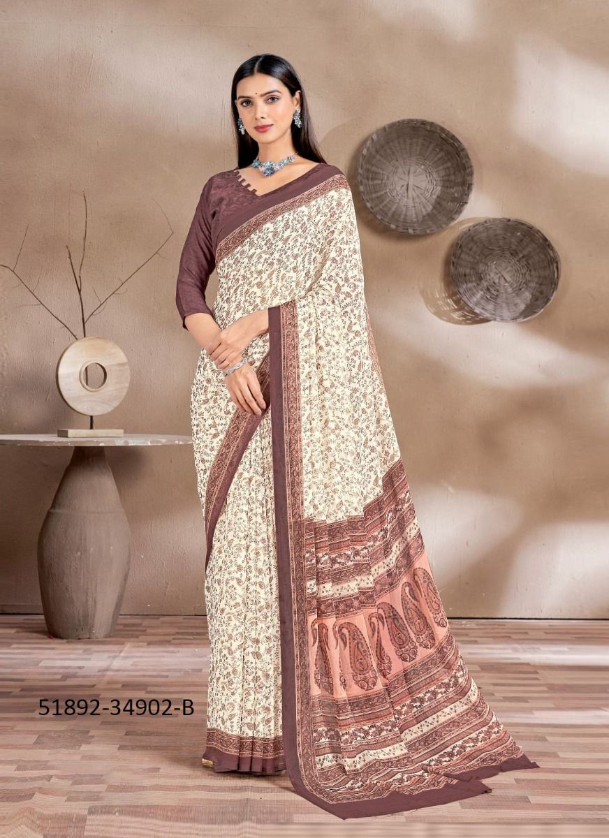 STAR CHIFFON 161 - CATALOG # 51892 (SET OF 12 SAREES) STAR CHIFFON 161 - CATALOG # 51892 (SET OF 12 SAREES)