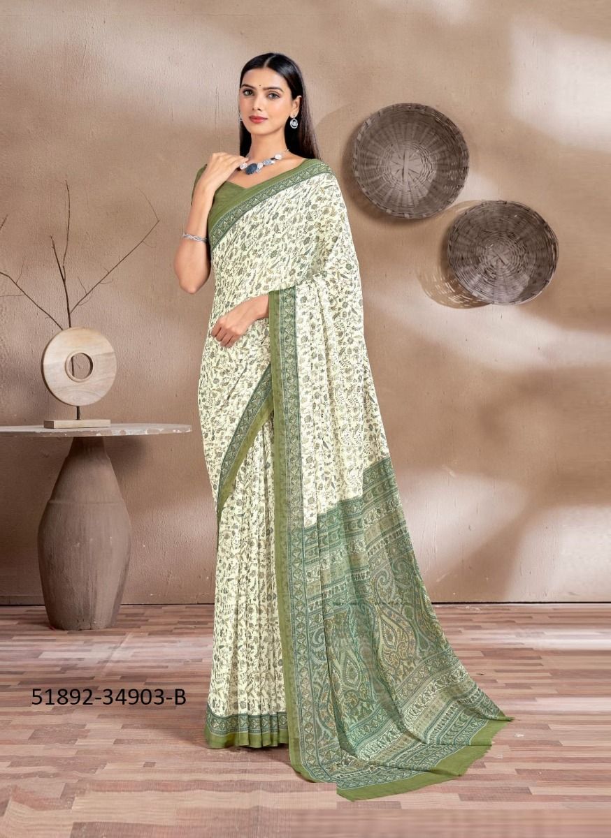 STAR CHIFFON 161 - CATALOG # 51892 (SET OF 12 SAREES) STAR CHIFFON 161 - CATALOG # 51892 (SET OF 12 SAREES)