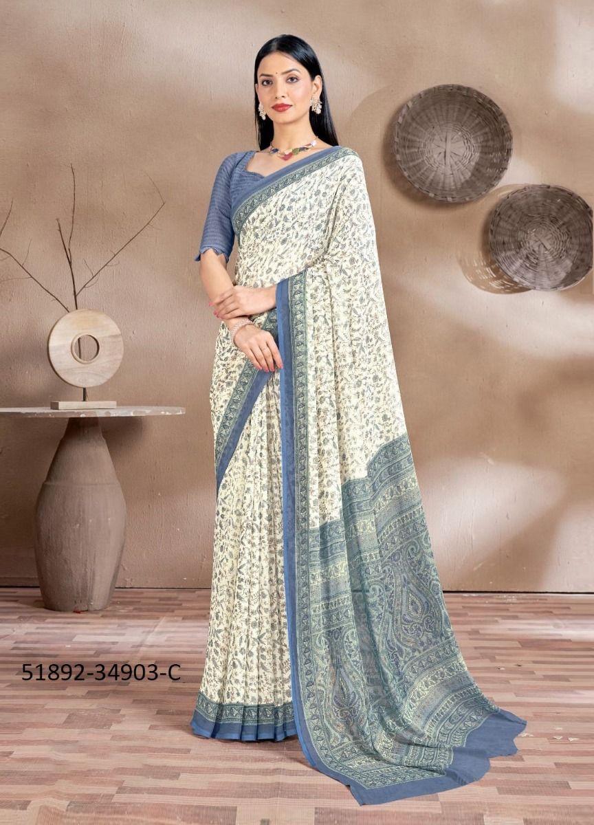 STAR CHIFFON 161 - CATALOG # 51892 (SET OF 12 SAREES) STAR CHIFFON 161 - CATALOG # 51892 (SET OF 12 SAREES)