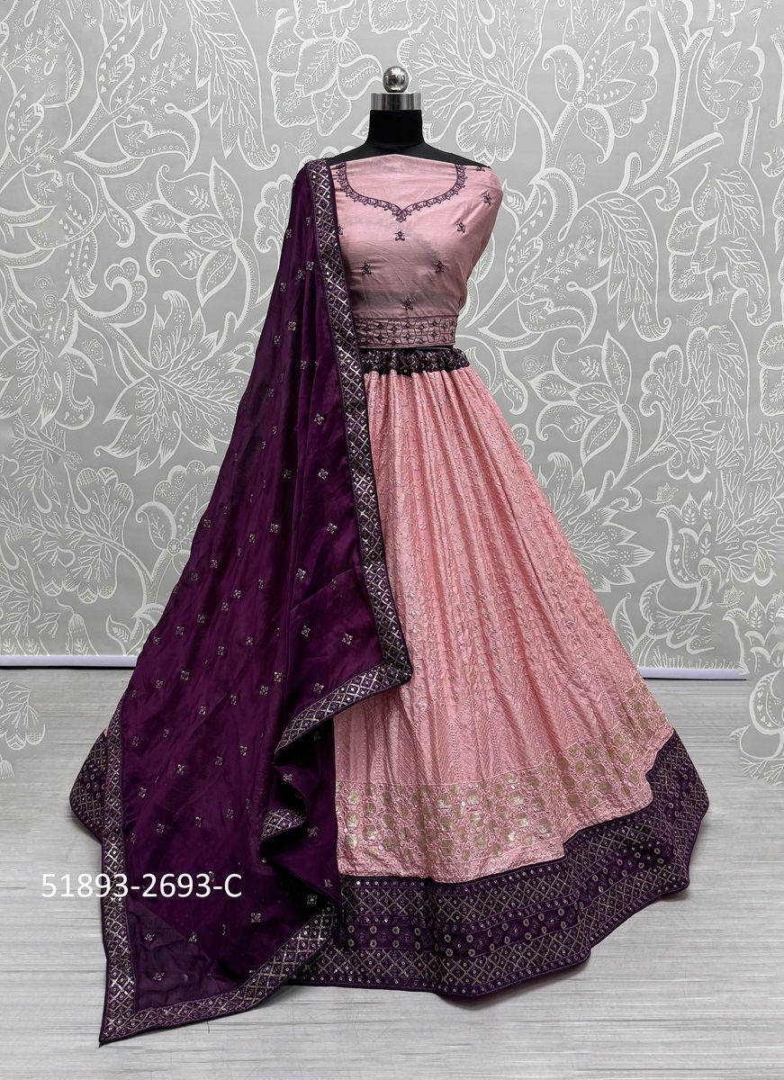 SERIES 2692-2697 - CATALOG # 51893 (SET OF 14 LEHENGAS (SEMI-STITCHED)) SERIES 2692-2697 - CATALOG # 51893 (SET OF 14 LEHENGAS (SEMI-STITCHED))