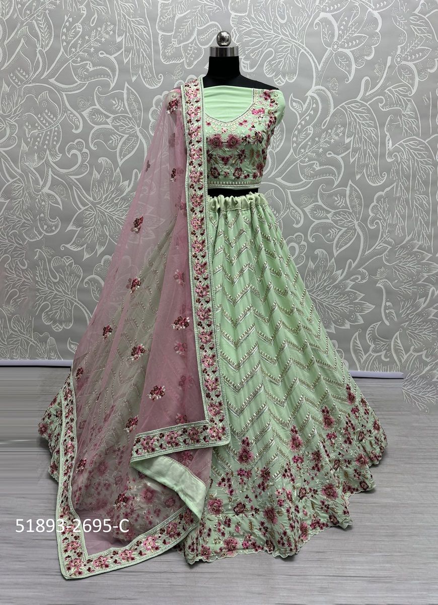 SERIES 2692-2697 - CATALOG # 51893 (SET OF 14 LEHENGAS (SEMI-STITCHED)) SERIES 2692-2697 - CATALOG # 51893 (SET OF 14 LEHENGAS (SEMI-STITCHED))