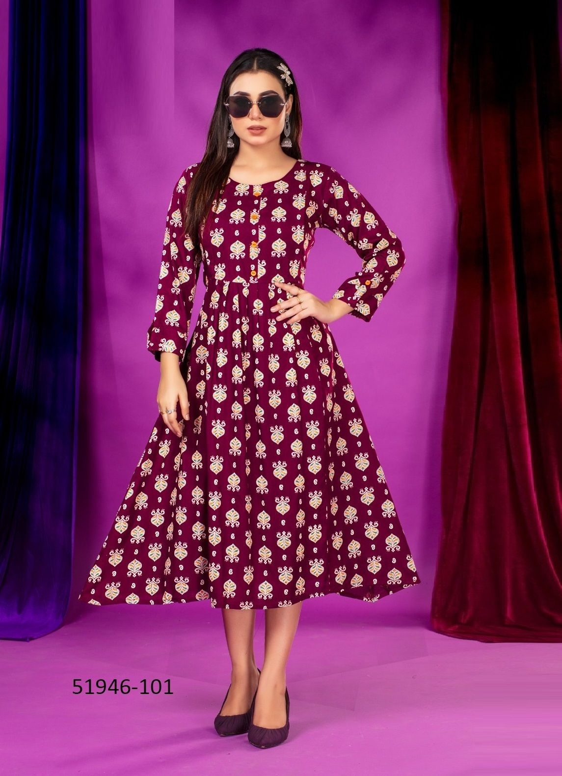 JENISHA - CATALOG # 51946 (SET OF 6 READYMADE KURTIS) JENISHA - CATALOG # 51946 (SET OF 6 READYMADE KURTIS)