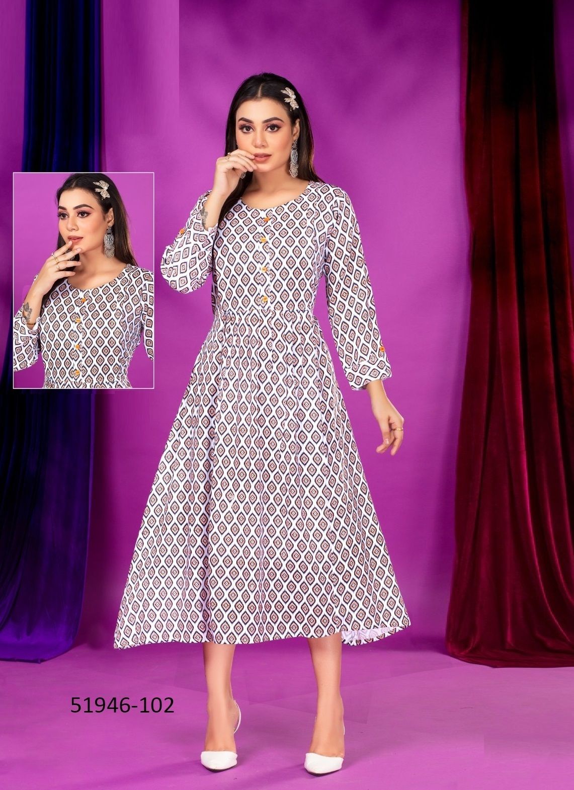 JENISHA - CATALOG # 51946 (SET OF 6 READYMADE KURTIS) JENISHA - CATALOG # 51946 (SET OF 6 READYMADE KURTIS)