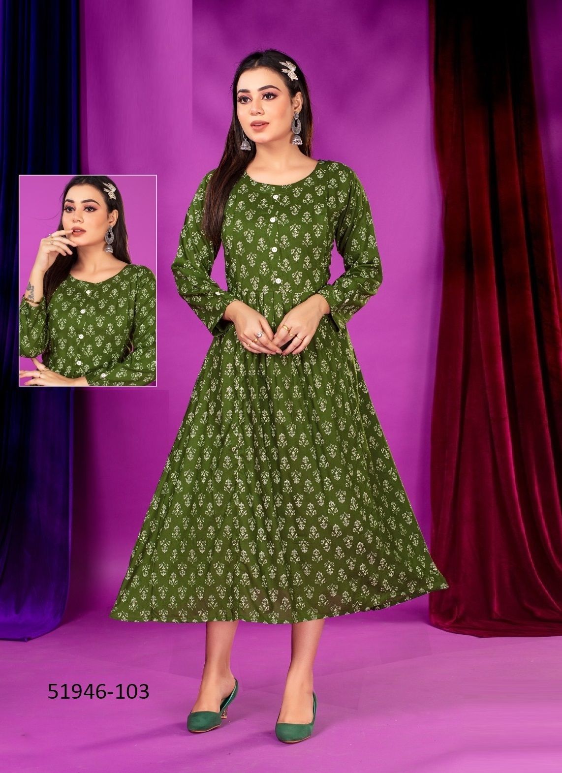 JENISHA - CATALOG # 51946 (SET OF 6 READYMADE KURTIS) JENISHA - CATALOG # 51946 (SET OF 6 READYMADE KURTIS)