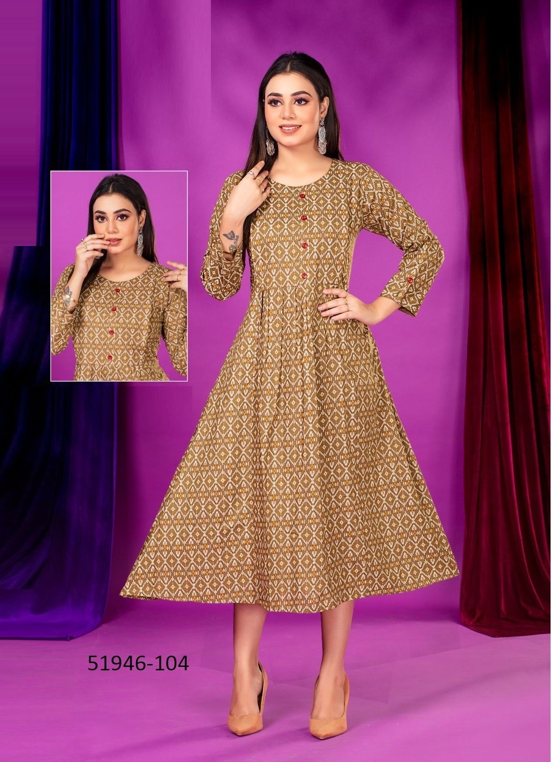 JENISHA - CATALOG # 51946 (SET OF 6 READYMADE KURTIS) JENISHA - CATALOG # 51946 (SET OF 6 READYMADE KURTIS)
